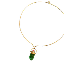 Load image into Gallery viewer, Tourmaline Crystal Pendant with Collar - SOLD