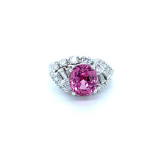 Load image into Gallery viewer, Spinel and Diamond Ring