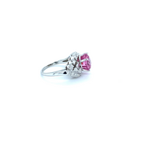 Load image into Gallery viewer, Spinel and Diamond Ring