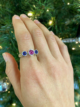 Load image into Gallery viewer, Sapphire Ring in White Gold