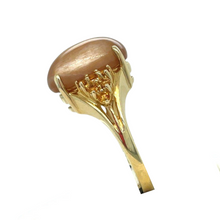 Load image into Gallery viewer, Sparkling Sunstone & Yellow Sapphire Ring