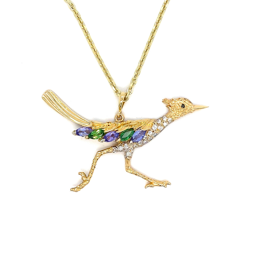 Custom Designed Roadrunner Pendant