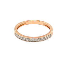 Load image into Gallery viewer, Wedding Band in Rose Gold with Diamonds
