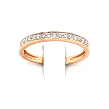 Load image into Gallery viewer, Wedding Band in Rose Gold with Diamonds
