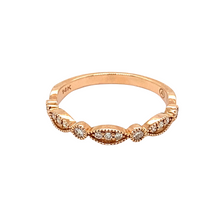 Load image into Gallery viewer, Wedding Band in Rose Gold with Diamonds
