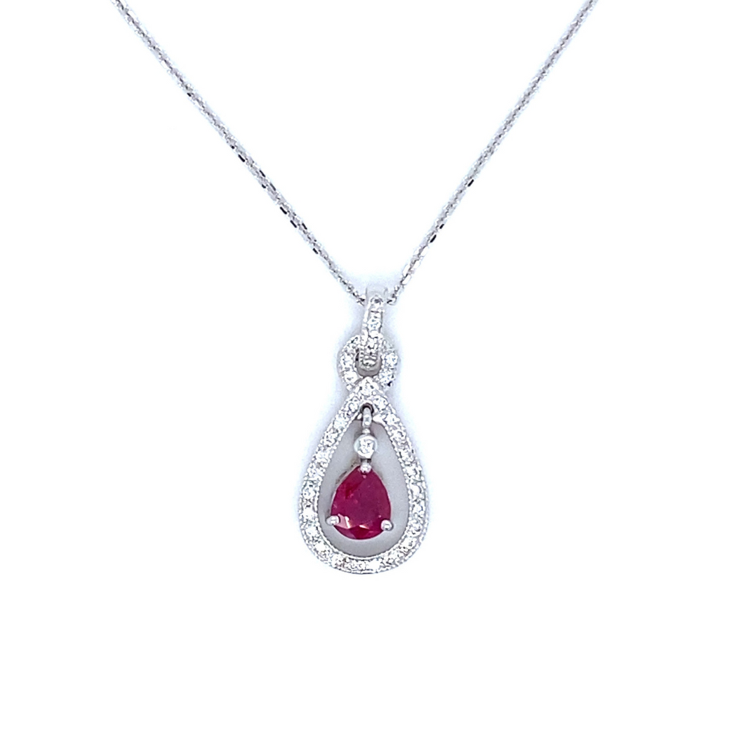 Ruby and Diamond Pendant