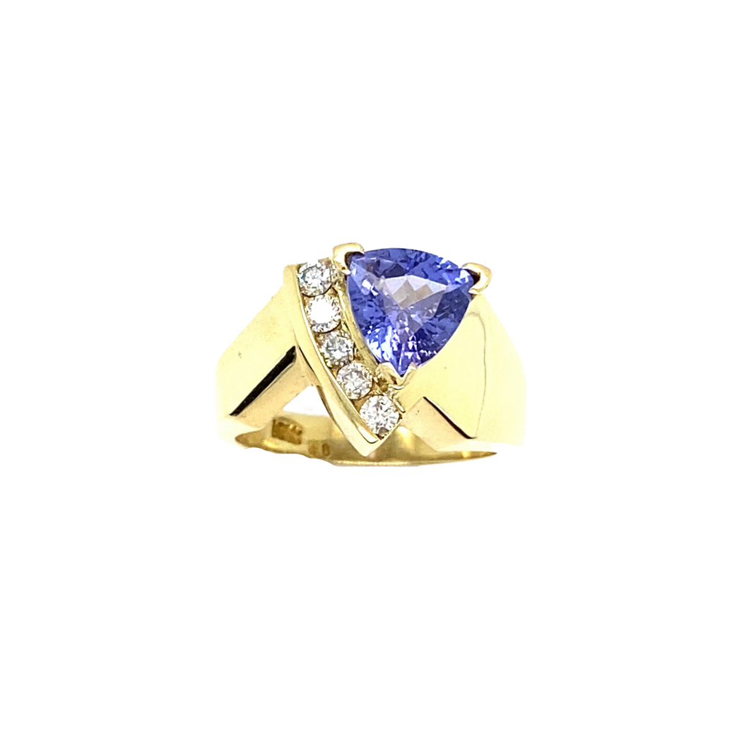 Tanzanite and Diamond Ring - SOLD