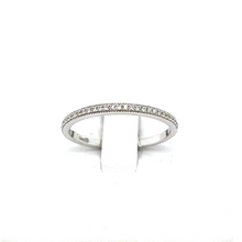 Load image into Gallery viewer, Wedding Band in White Gold and Diamonds
