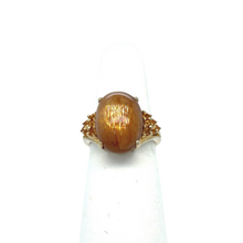 Load image into Gallery viewer, Sparkling Sunstone and Yellow Sapphire Ring
