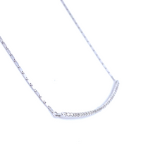 Load image into Gallery viewer, Diamond Curve Bar Necklace
