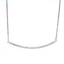 Load image into Gallery viewer, Diamond Curve Bar Necklace
