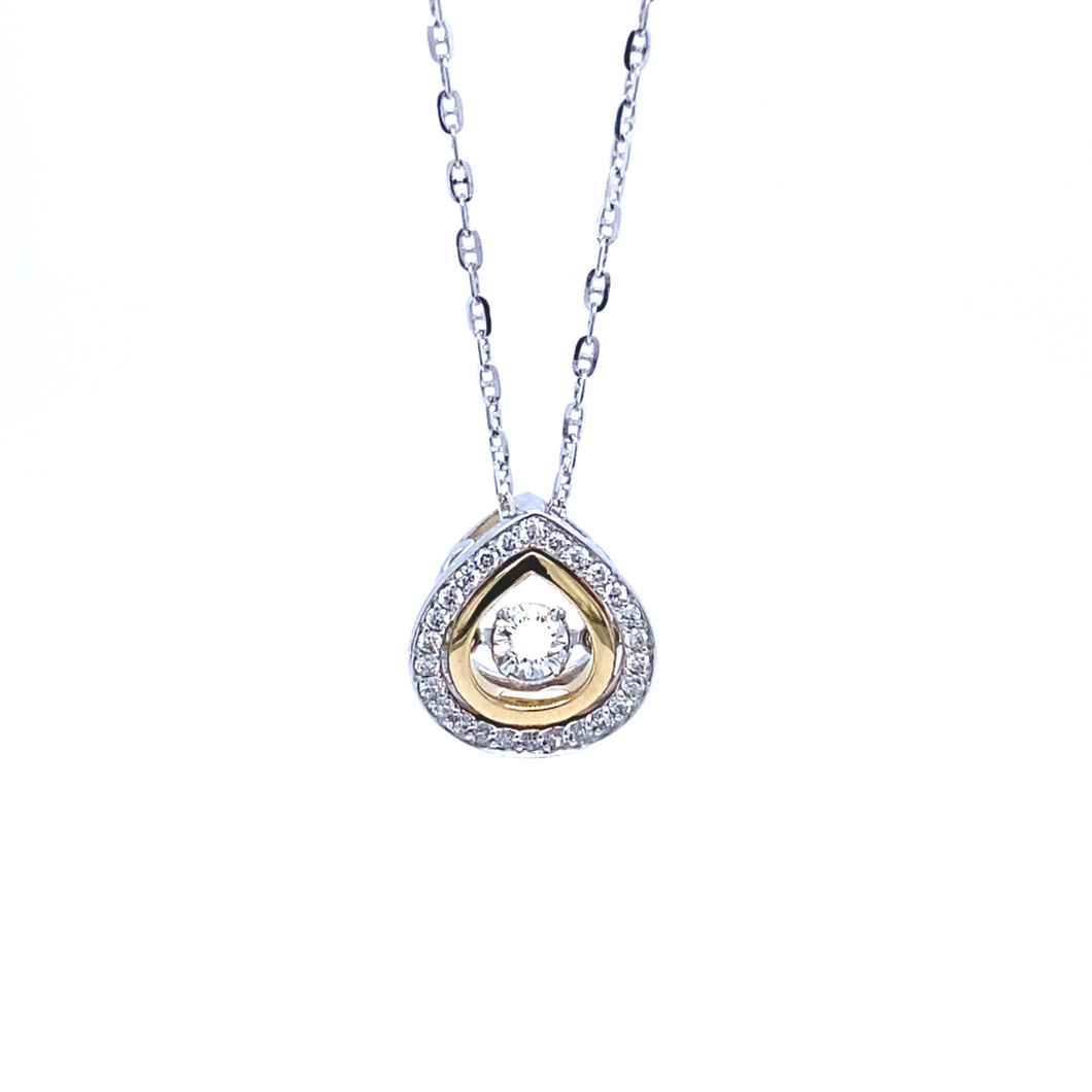 Dancing Diamond Pendant