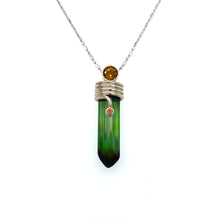 Load image into Gallery viewer, Tourmaline Crystal Pendant - SOLD
