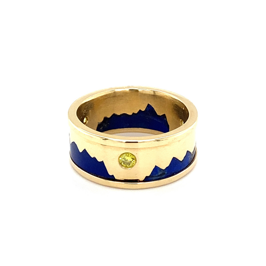 Masculine Mountain View Ring