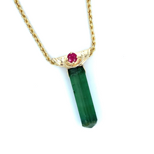 Load image into Gallery viewer, Tourmaline Crystal Pendant
