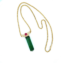 Load image into Gallery viewer, Tourmaline Crystal Pendant
