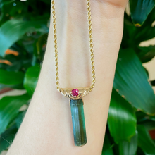 Load image into Gallery viewer, Tourmaline Crystal Pendant
