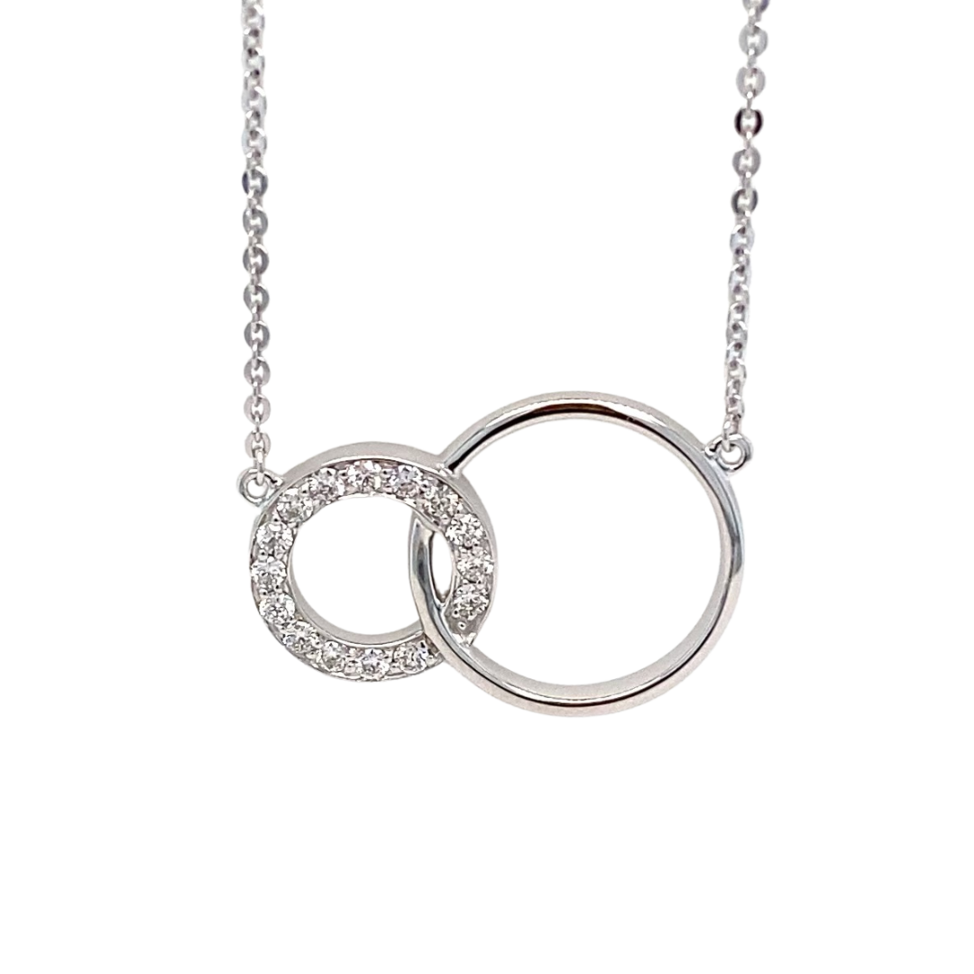 Amazon.com: Double Circle Necklace - 14K Rose Gold-Filled Chain 16 In. -  Best Friend Birthday Gifts for Women : Handmade Products